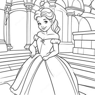 Urocza Bella W Zamku Kolorowanka 17442-3824