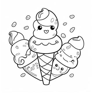 Urocze Lody W Waflu Kolorowanka 18623-4073