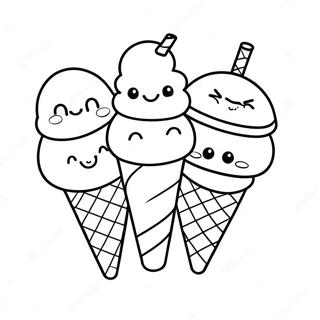Urocze Lody W Waflu Kolorowanka 18623-4075