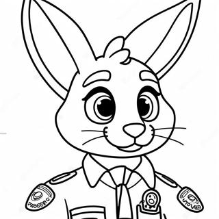 Kolorowanka Z Policjantka Judy Hopps Z Zootopii 20836-4543