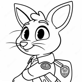 Kolorowanka Z Policjantka Judy Hopps Z Zootopii 20836-4544