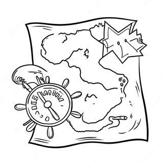 Kolorowanka Z Mapa Skarbow 22578 4931