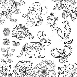 Kaprysne Wzory Zwierzat Kolorowanka 22748-4969