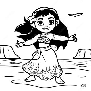 Moana Kolorowanki