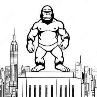 King Kong Na Szczycie Empire State Building Kolorowanka 25985-5674