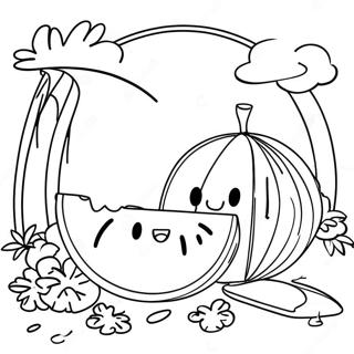 Kolorowanka Z Piknikiem Z Arbuzem 26166 5719