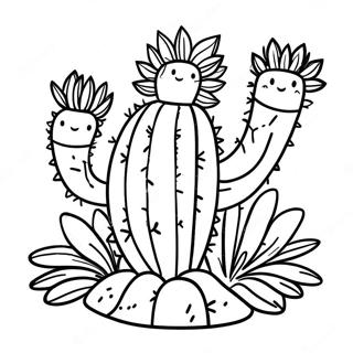 Kolorowanka Kaktus W Kwiatach 26625-5817