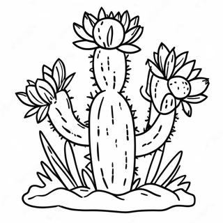 Kolorowanka Kaktus W Kwiatach 26625-5819