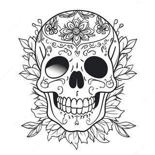 Kolorowanka Unikalnego Tatuazu Czaszki 28048-6109