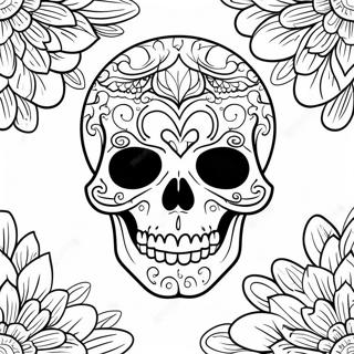 Kolorowanka Unikalnego Tatuazu Czaszki 28048-6110