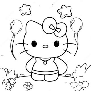 Hello Kitty Z Balonami Kolorowanka 2921-1413