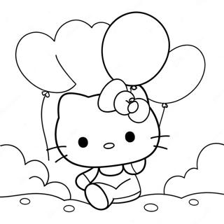 Hello Kitty Z Balonami Kolorowanka 2921-1414