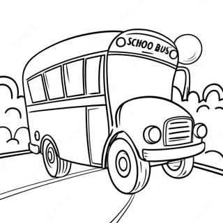 Kreskowkowy Autobus Szkolny Jadacy Droga Kolorowanka 29856-6502