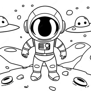 Odwazny Astronauta Badajacy Obca Planete Kolorowanka 29951-6517