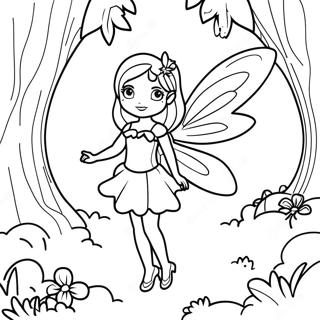 Zaczarowana Wrozka W Lesie Kolorowanka 31185-6799