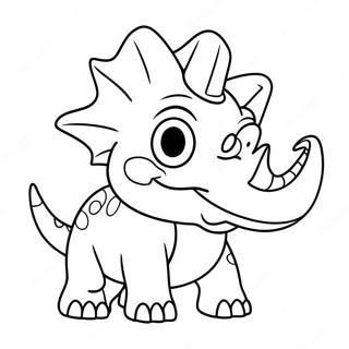 Kreskowkowy Triceratops Bawiacy Sie Kolorowanka 32285-7038