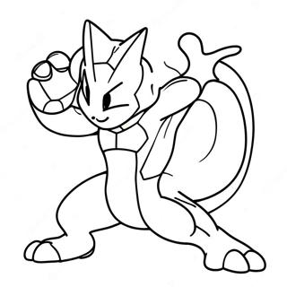 Mewtwo W Pozie Bojowej Kolorowanka 33073-7214