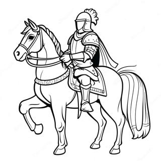 Odwazny Rycerz W Lsniacej Zbroi Kolorowanka 35245-7694