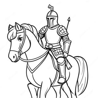 Odwazny Rycerz W Lsniacej Zbroi Kolorowanka 35245-7696