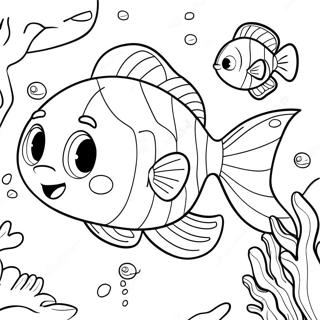 Kolorowanka Z Bubble Guppies Eksplorujacymi Rafy Koralowe 35518-7769