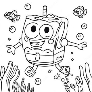 Spongebob Kanciastoporty W Podwodnej Przygody Kolorowanka 3660-2730