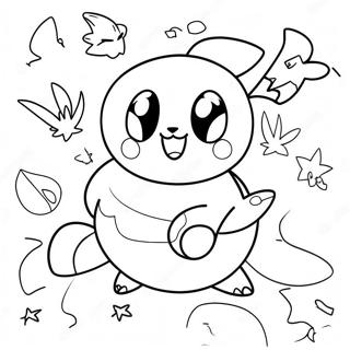 Kolorowanka Z Pokeballem Otoczonym Przez Pokemony 36787-8044