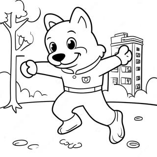 Pies Czlowiek Ratuje Dzien Kolorowanka 37077-8108