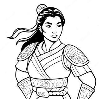 Mulan W Zbroi Wojownika Kolorowanka 37261-8134