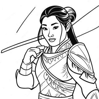 Mulan W Zbroi Wojownika Kolorowanka 37261-8135