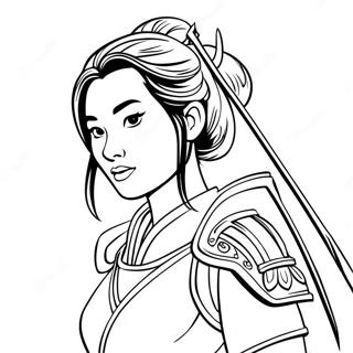 Mulan W Zbroi Wojownika Kolorowanka 37261-8136