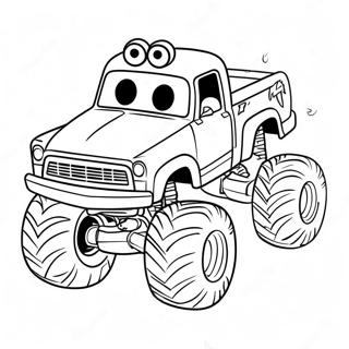Blaze Monster Truck W Wyscigu Kolorowanka 37554-8194