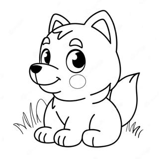 Zabawny Szczeniak Husky Kolorowanka 38275-8354