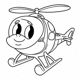 Uroczy Helikopter Z Usmiechnietym Pilotem 38831-8478