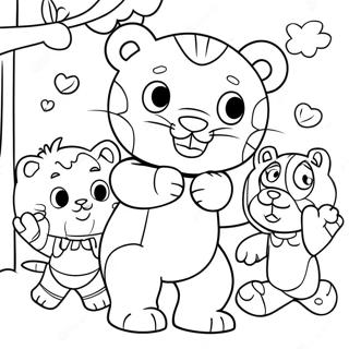 Daniel Tiger Bawiacy Sie Z Przyjaciolmi Kolorowanka 39456-8613