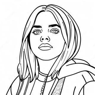 Kolorowanka Portret Billie Eilish 41269-9014