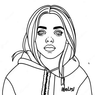 Kolorowanka Portret Billie Eilish 41269-9016