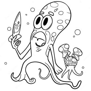 Kolorowanka Z Squidwardem I Spongebobem 41450-9066