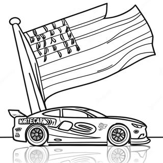 Flaga Wyscigowa Nascar Kolorowanka 41824-9152