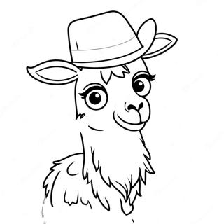 Slodka Lama W Kapeluszu Kolorowanka 42639-9330