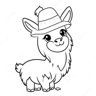 Slodka Lama W Kapeluszu Kolorowanka 42639 9331