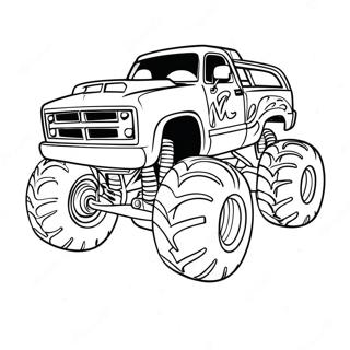 Kolorowanka Z Kolorowym Wyscigiem Monster Truckow 4288-1042