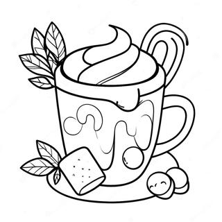 Fantazyjna Goraca Czekolada Z Piankami Kolorowanka 43470-9499