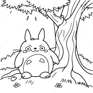 Spiacy Totoro Pod Drzewem Kolorowanka 43814 9588