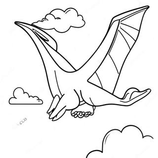 Pterodaktyl Kolorowanki