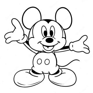 Mickey Mouse Szczesliwy Kolorowanka 4465-1067