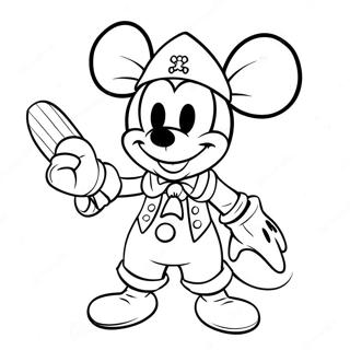 Mickey Mouse W Kostiumie Pirata Kolorowanka 4466-33