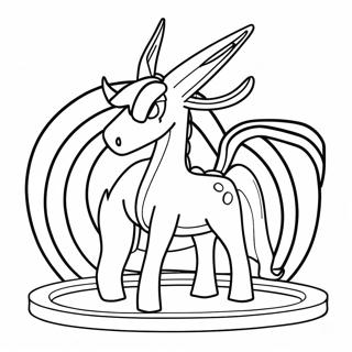 Arceus Z Kolorowymi Talerzami Kolorowanka 44711 9791