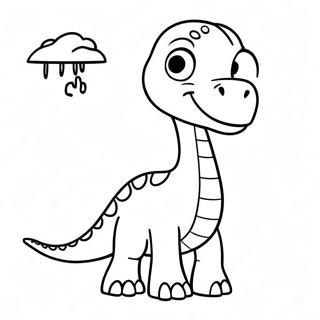 Uroczy Maly Brachiozaur Kolorowanka 45581 9982