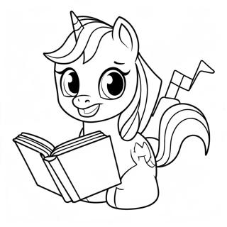 Twilight Sparkle Czytajaca Ksiazke Kolorowanka 4558-1357