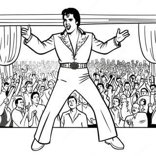 Elvis Wystepujacy Na Scenie Kolorowanka 46033-10088